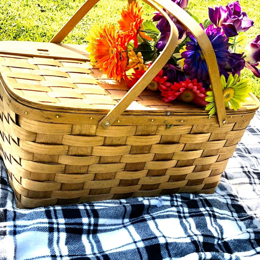 Victorian picnic basket.